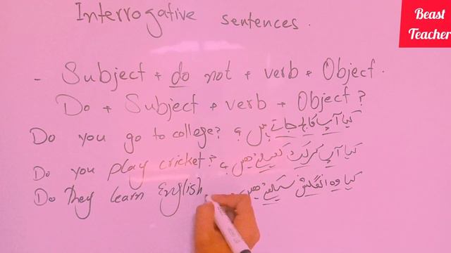 Class 4 How to make negatives and Interrogative sentences of simple present very easily (Urdu/Hindi смотреть онлайн