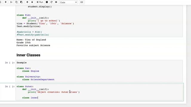 Accessing Members of One Class from Another, Inner Classes and other Topics in OOP - Python смотреть онлайн