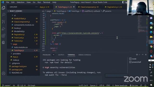 React lesson 6 смотреть онлайн