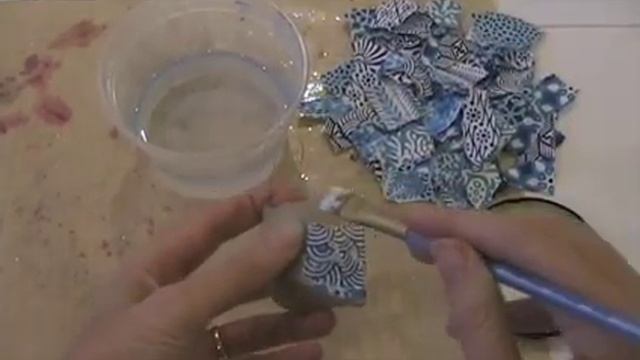 Fast & Easy Glitter Decoupage Ornaments
