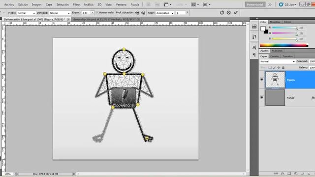 08 | Herramienta Deformación de posición libre || Curso Adobe Photoshop CS5/CS6/CC смотреть онлайн