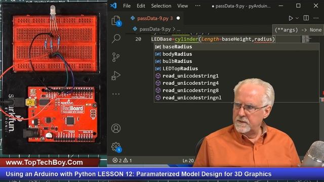 Using an Arduino with Python LESSON 12: Paramaterized Model Design for 3D Graphics смотреть онлайн