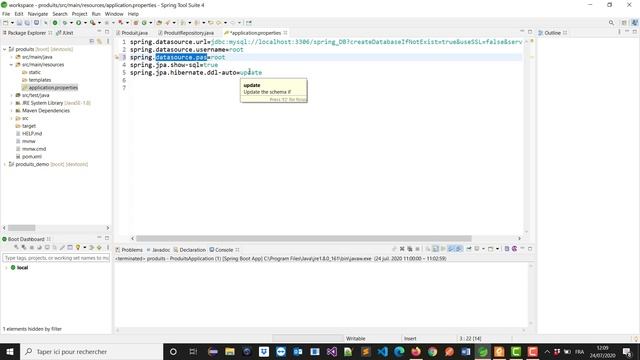 Spring Boot : 01_04 Configuration du fichier application.properties смотреть онлайн