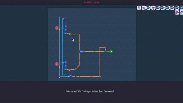 Turing Complete - Signed Less