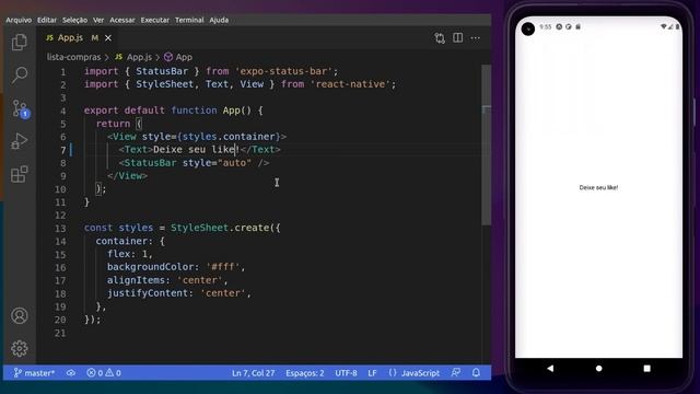 Aprenda React Native Criando Seu Primeiro App смотреть онлайн