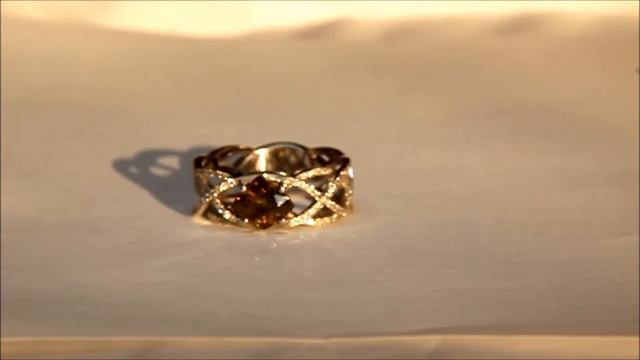 Кольцо с демантоидом и бриллиантами смотреть онлайн