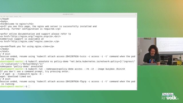 Tech Talks @ Kinvolk: Network Policy in Kubernetes with Project Calico with Matt Dupre смотреть онлайн