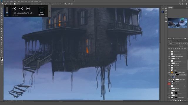 My Entry for Benny's Spooky Edit War 2021 - Photoshop speed art / Matte Painting смотреть онлайн