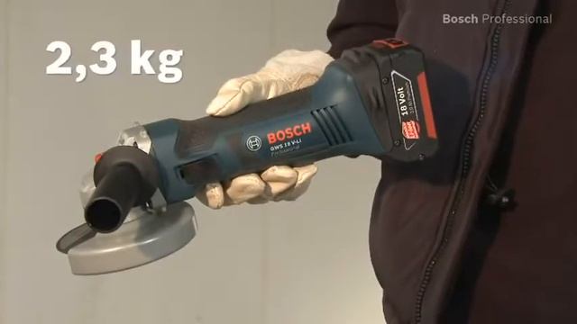 Test de la meuleuse d'angle 125 mm GWS 18V-Li - BOSCH смотреть онлайн