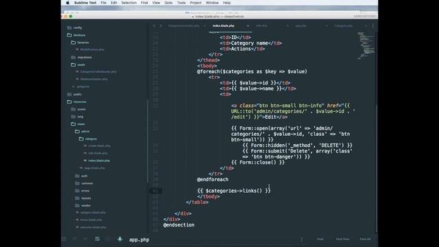 Laravel Tutorial - Create, edit, update, delete using Laravel 5.3 (CRUD) смотреть онлайн
