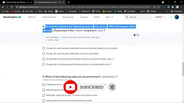 Navigate Between Screens Quiz Answers | Unit 3 Navigation Quiz Answers | #AndroidSeekho Season 1 смотреть онлайн