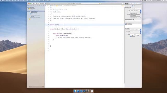 Easily add Core Data to existing iOS project (Swift) смотреть онлайн