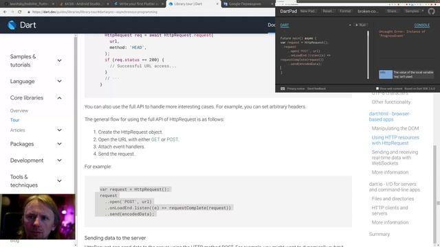 Flutter #28 - Прошёл "dart:html" в туре по библиотекам ядра Dart 2.x смотреть онлайн