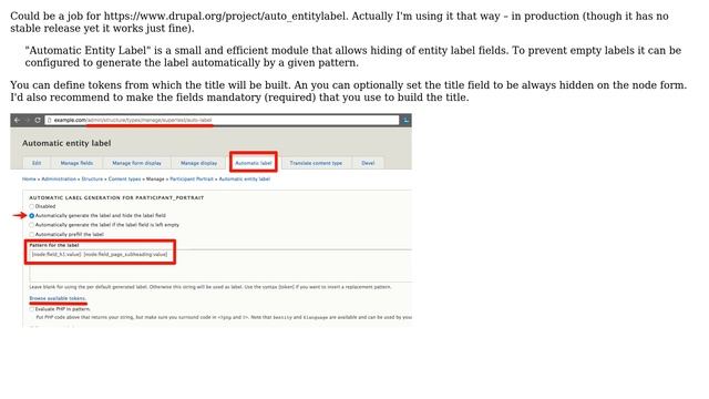 Drupal: How do I build the node title from field values when saving the node? (2 Solutions!!) смотреть онлайн