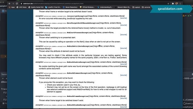 All about selenium python exceptions & assertionError | how to handle them смотреть онлайн