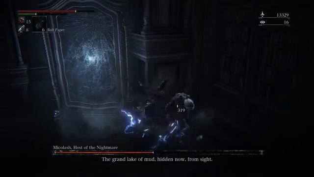 Bloodborne "Micolash, Host of the Nightmare" Boss Fight смотреть онлайн