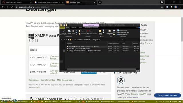 COMO INSTALAR NETBEANS 12.5 + JDK 16 + XAMPP 8 (PARA DESARROLLAR CON PHP EN WINDOWS) смотреть онлайн