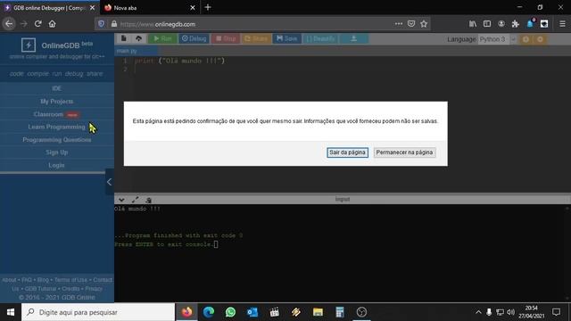 Programando online C, C++, Python, etc. смотреть онлайн