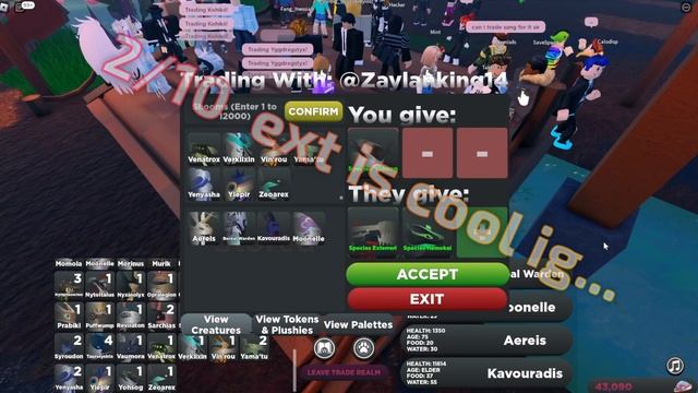 Trading Yohsog in 2023 (Creatures of Sonaria) смотреть онлайн