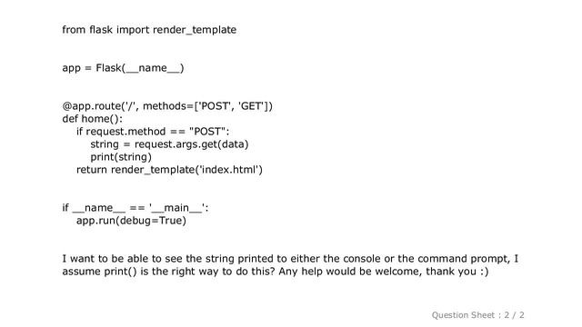 HTML : Python Flask not receiving AJAX post? смотреть онлайн