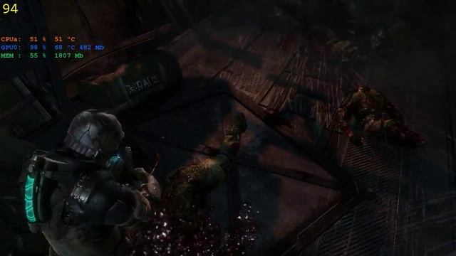 Dead Space 3 - тест FPS [GTX650] смотреть онлайн