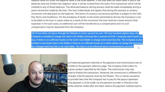 G2A To Charge INACTIVITY FEE for NOT LOGGING IN to their site !! смотреть онлайн