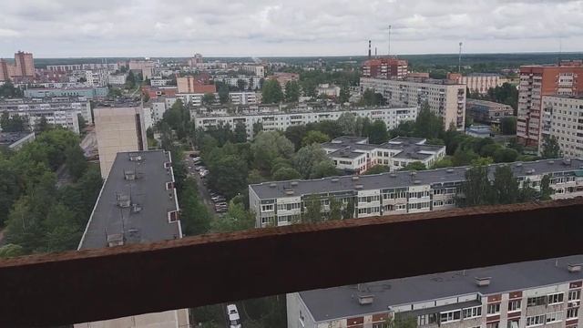 Город Тосно сверху (Лелинградский область ) смотреть онлайн