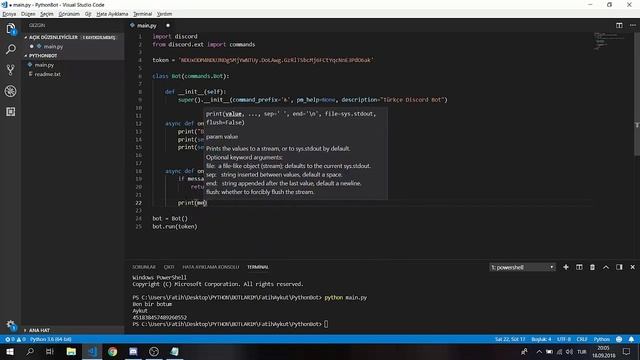 Discord.py Bot Yapımı : Bölüm 1 / Rewrite смотреть онлайн