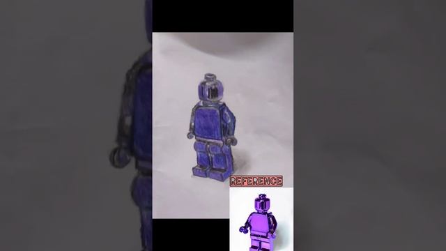 Lego man realistic drawing!!! смотреть онлайн