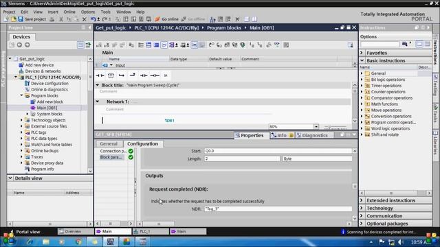 PLC To PLC Communication L Siemens Profinet: Comunication S7, Function PUT / GET