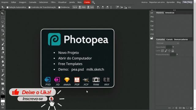 PHOTOSHOP GRÁTIS ONLINE  - EM PORTUGUÊS SEM CRACK