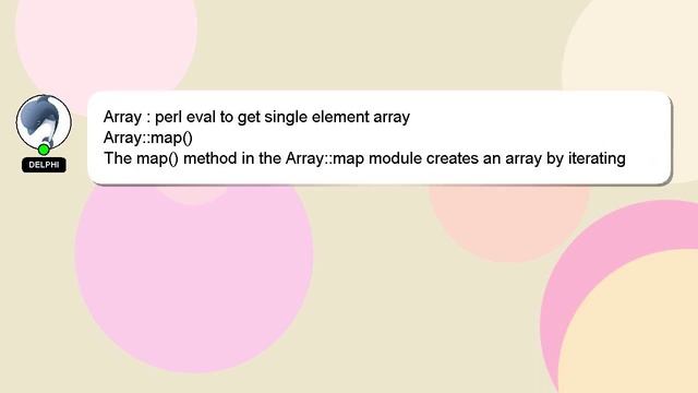 Array : perl eval to get single element array смотреть онлайн