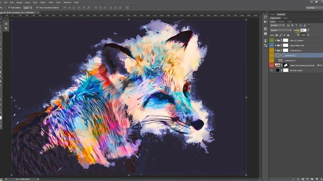 Watercolor Cartoon Painting Action смотреть онлайн