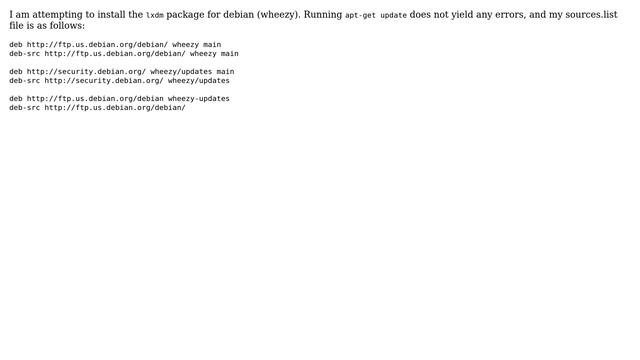 Unix & Linux: Debian E: unable to locate package смотреть онлайн