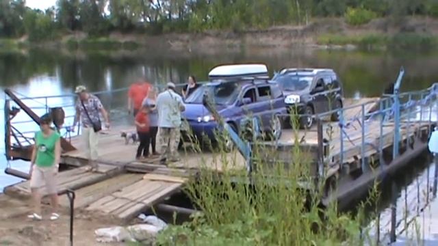 Переправа на пароме. Рыбалка в Астрахани. смотреть онлайн