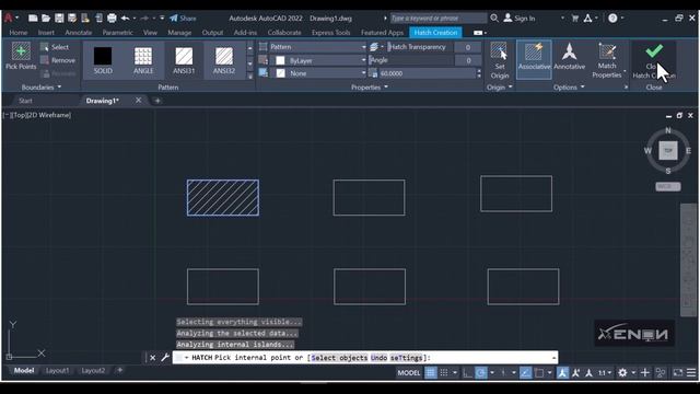 How to represent different materials (concrete, brickwork etc) in AutoCad. hatching or filling смотреть онлайн