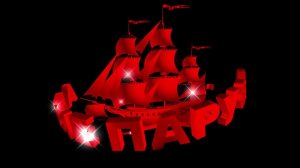 Заставка для начала фильма: Алые Паруса с 3D титрами. Вариант 1