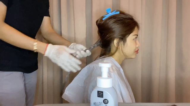 I DYED MY HAIR WITH ASH KHAKI (MISE EN SCÈNE HELLO!! BUBBLE FOAM COLOUR X BLACK PINK EDITION) смотреть онлайн