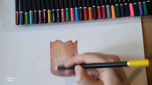 Как нарисовать кулич, рисую пасхальный кулич поэтапно смотреть онлайн