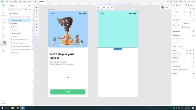 How to design a mobile app in Lunacy. Part 1 смотреть онлайн