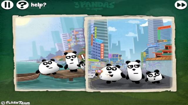 Игра 3 Панды в Японии онлайн Game 3 Pandas online in Japan смотреть онлайн