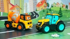 Мультики с машинками для детей - Тяжелая работа и резвый помощник..mp4