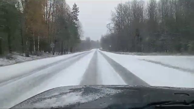 Осенним утром, на летней резине, по зимней дороге. смотреть онлайн