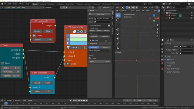 Blender 2.81 Addon Sverchok Generator Suite .1 Scripted Node ....... смотреть онлайн