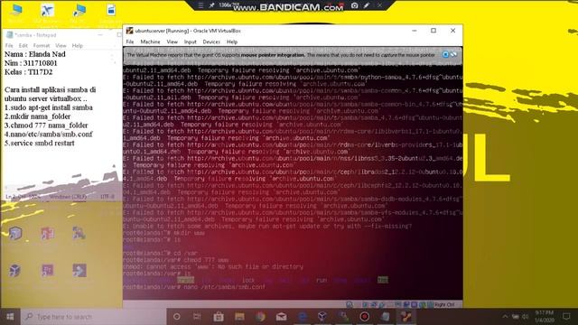 Install samba di ubuntu server virtualbox смотреть онлайн
