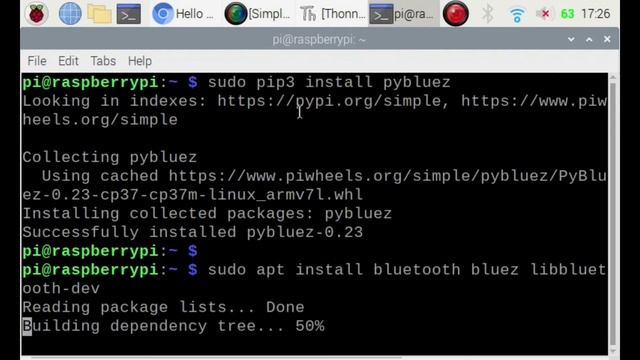 Raspberry Pi/Python remote control ESP32/Servos via Bluetooth Classic смотреть онлайн