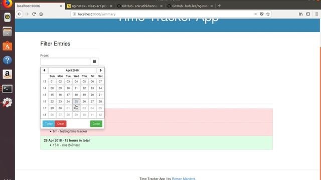 Time Tracker Demo смотреть онлайн