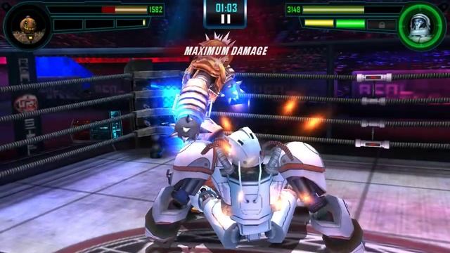 Real Steel WRB Free Sparring | HollowJack(UW II-145) VS Cosmobot (WBR I-154) | NEW ROBOT UPDATE смотреть онлайн