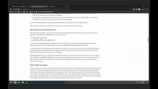 Sunshine game streaming configuration guide