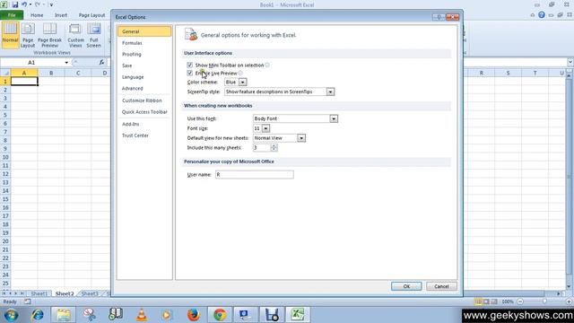 Microsoft Office Excel 2010 Customizing the environment using excel options смотреть онлайн